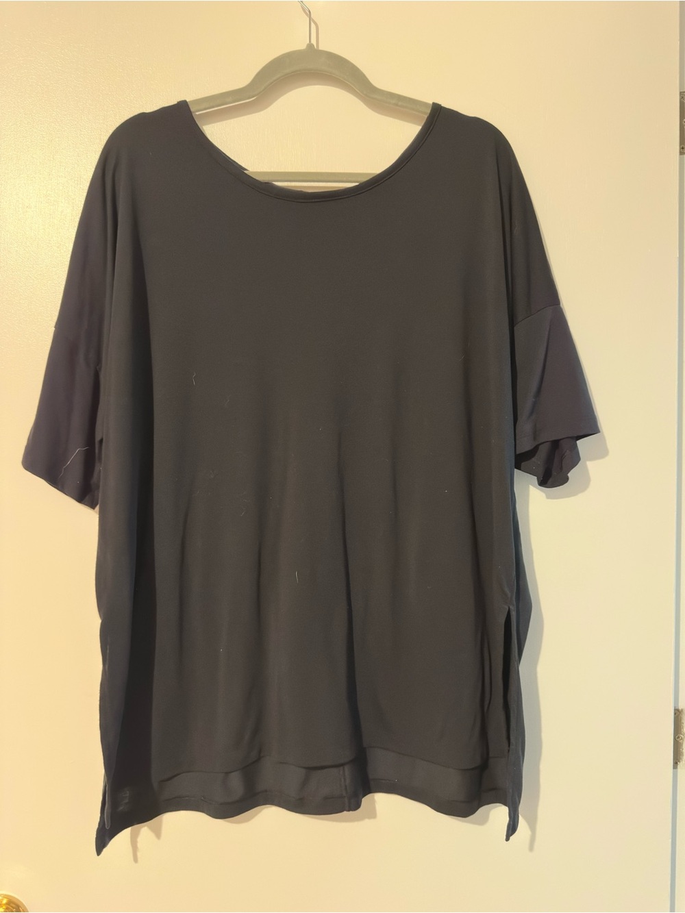 Nike Black Short Sleeve Relaxed Crew Top